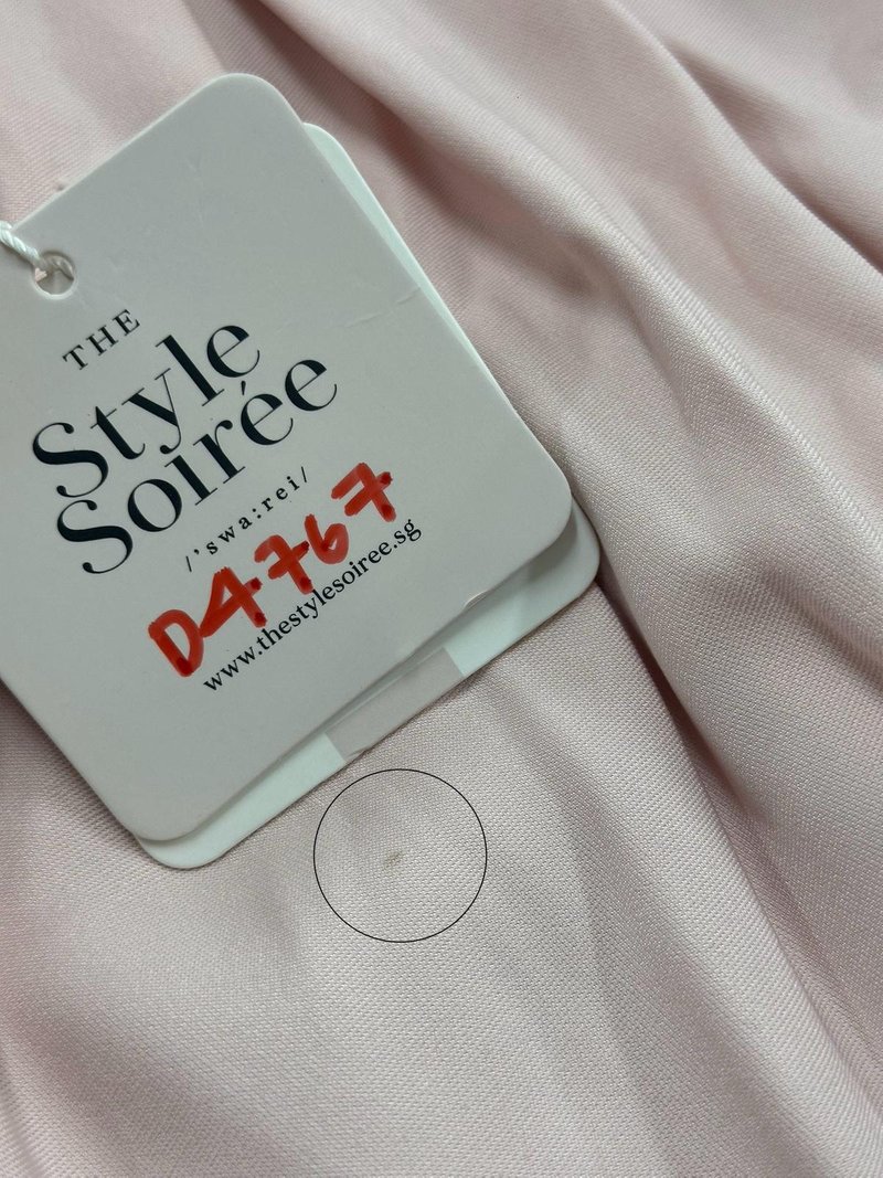 DEFECT | Pristy Pleat Bubble Hem Romper Dress in Pastel Pink in M