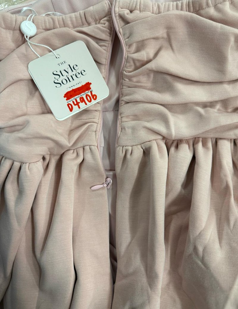 DEFECT | Reylene Romper Dress in Light Pink in XS