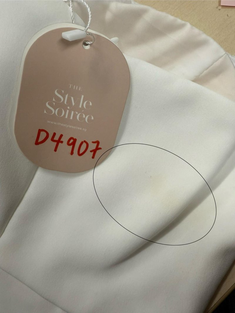 DEFECT | Presley Pleated Tube Romper in White in XXS