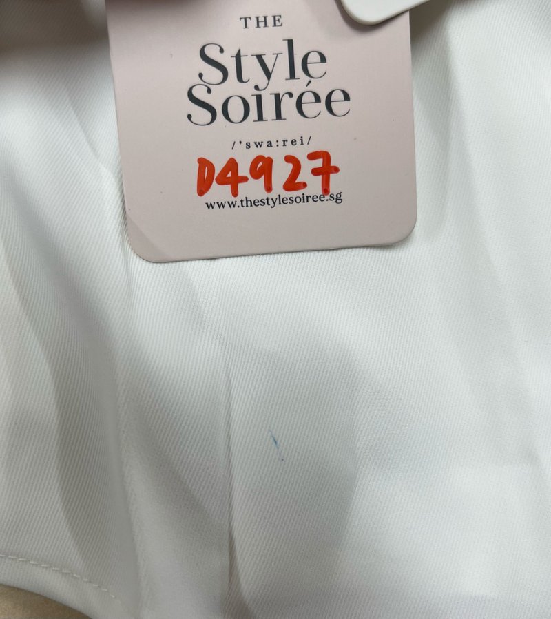 DEFECT | Faye Flutter Pleat Co-ord Skorts in White in S