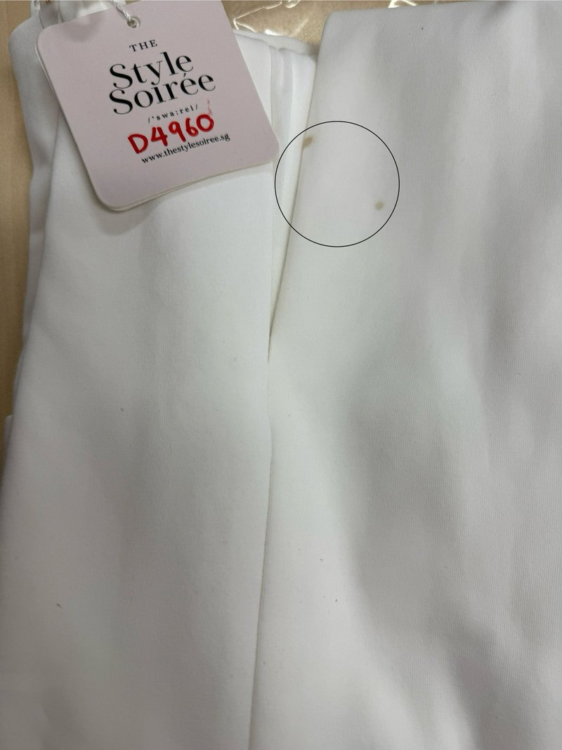 DEFECT | Celeste Co-ord Slit Midi Skirt in White in M