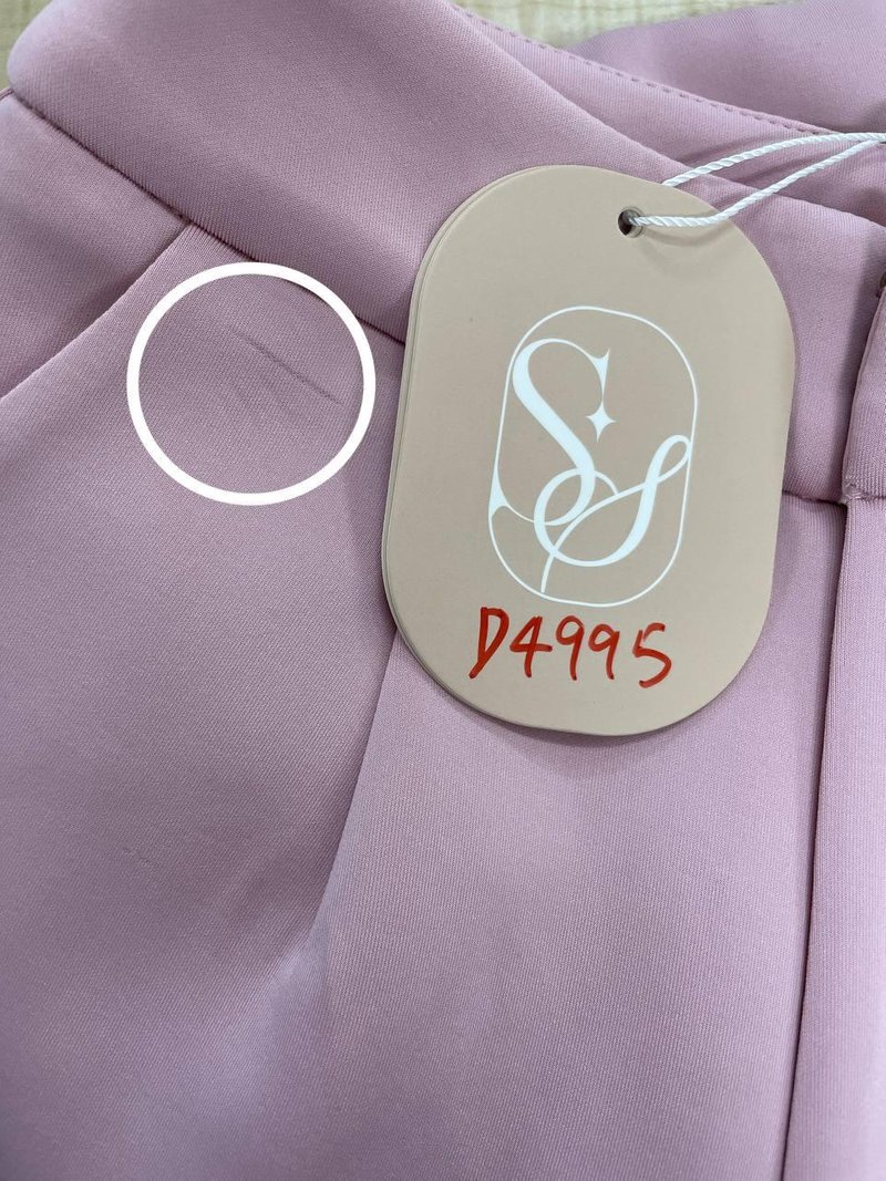 DEFECT | Candice Co-ord Straight Cut Pants in Pink in XXS