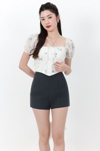 Kaline Highwaist Shorts V2 in Forest Grey Kaline Highwaist Shorts V2 in Forest Grey