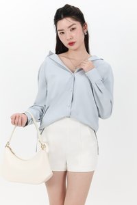 Kaline Highwaist Shorts V2 in White Kaline Highwaist Shorts V2 in White