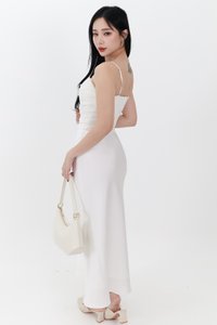 RESTOCKS | Chelsea Co-ord Satin Skirt in White ( Petite Length ) RESTOCKS | Chelsea Co-ord Satin Skirt in White ( Petite Length )