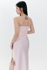 RESTOCKS | Chelsea Co-ord Mesh Top in Light Pink