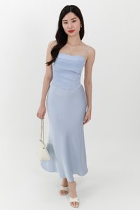 Chelsea Co-ord Mesh Top in Light Blue