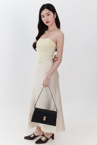 DEFECT | Chelsea Co-ord Satin Skirt in Champagne ( Petite Length ) in M DEFECT | Chelsea Co-ord Satin Skirt in Champagne ( Petite Length ) in M