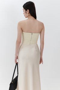 RESTOCKS | Chelsea Co-ord Mesh Top in Pale Yellow