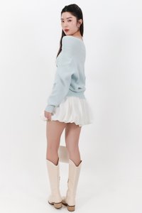 DEFECT | Odella Oversized Sweater Top in Ice Blue in S,M,L