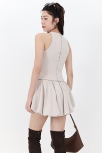 DEFECT | Clarie Co-ord Button Top in Greige in M DEFECT | Clarie Co-ord Button Top in Greige in M