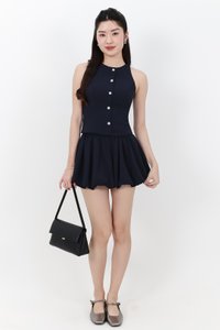 RESTOCKS | Clarie Co-ord Button Top in Midnight RESTOCKS | Clarie Co-ord Button Top in Midnight