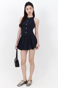 RESTOCKS | Clarie Co-ord Bubble Skorts V2 in Midnight RESTOCKS | Clarie Co-ord Bubble Skorts V2 in Midnight