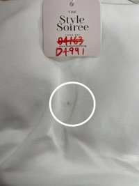 DEFECT | Rianne Ruched Midi Dress in White in S DEFECT | Rianne Ruched Midi Dress in White in S