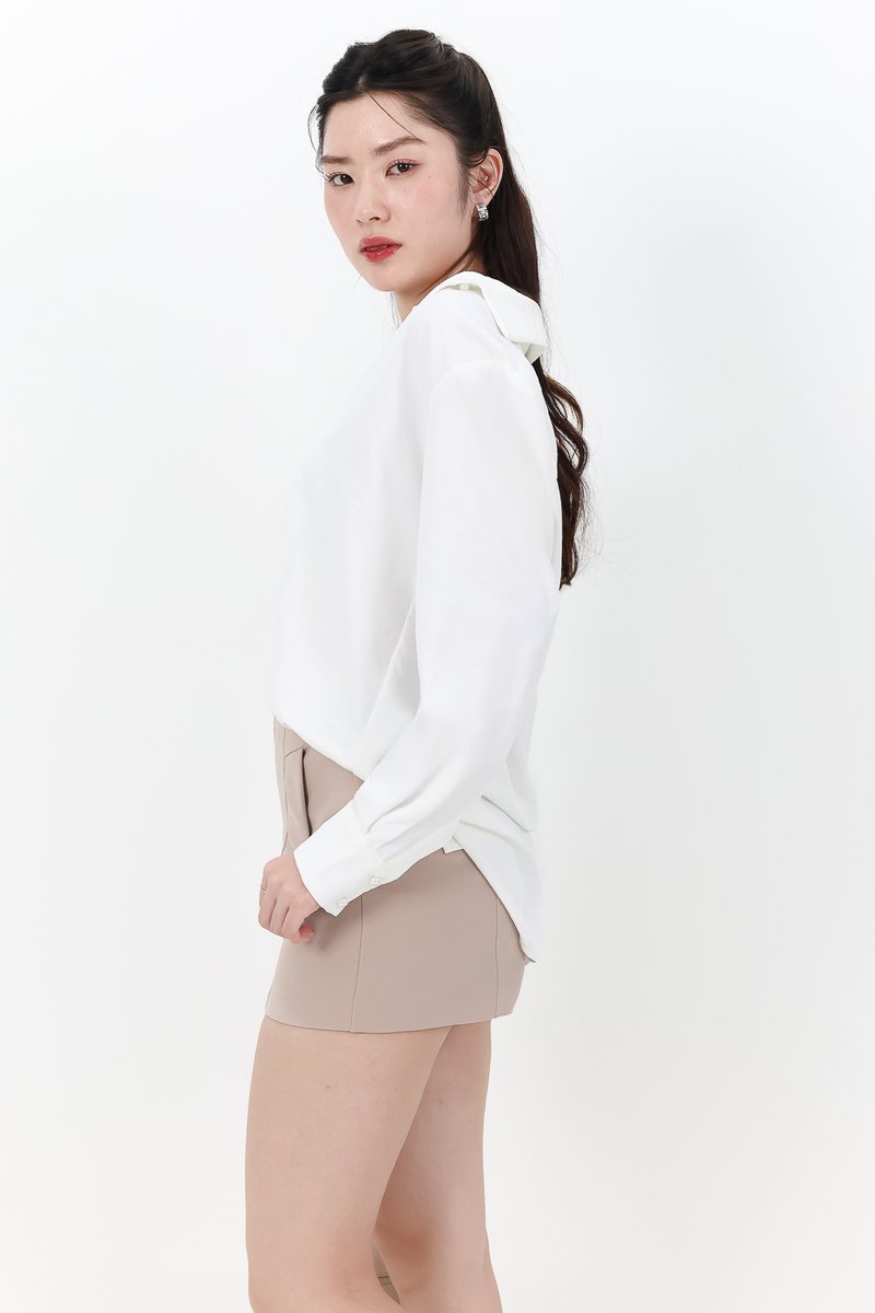 Kaline Highwaist Shorts V2 in Light Brown Kaline Highwaist Shorts V2 in Light Brown