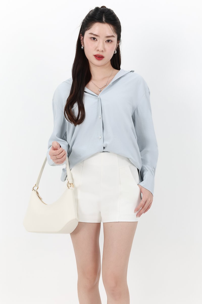 Kaline Highwaist Shorts V2 in White Kaline Highwaist Shorts V2 in White