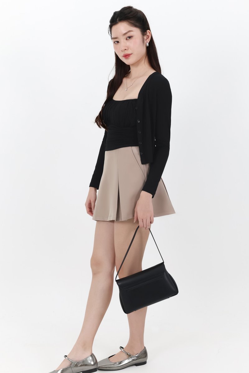 RESTOCKS | Chaerin Cardigan Top Set in Black