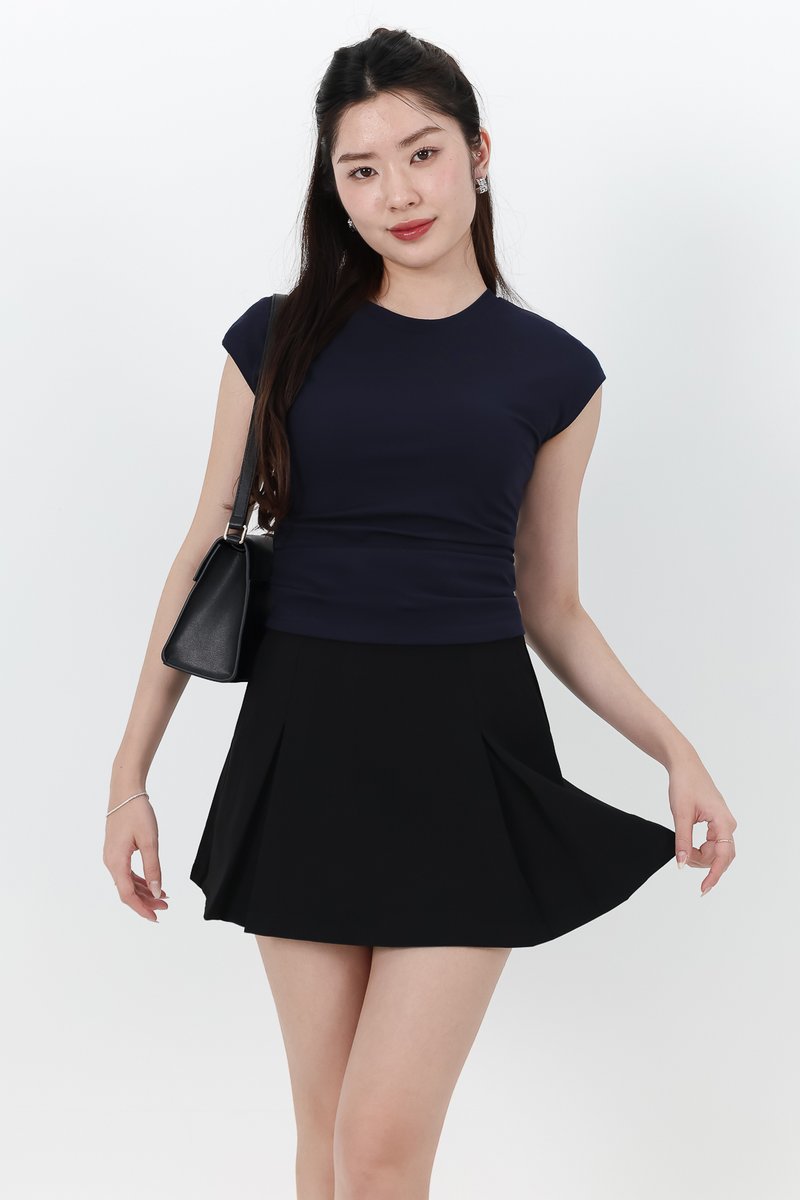 Fanny Flare Skorts in Black