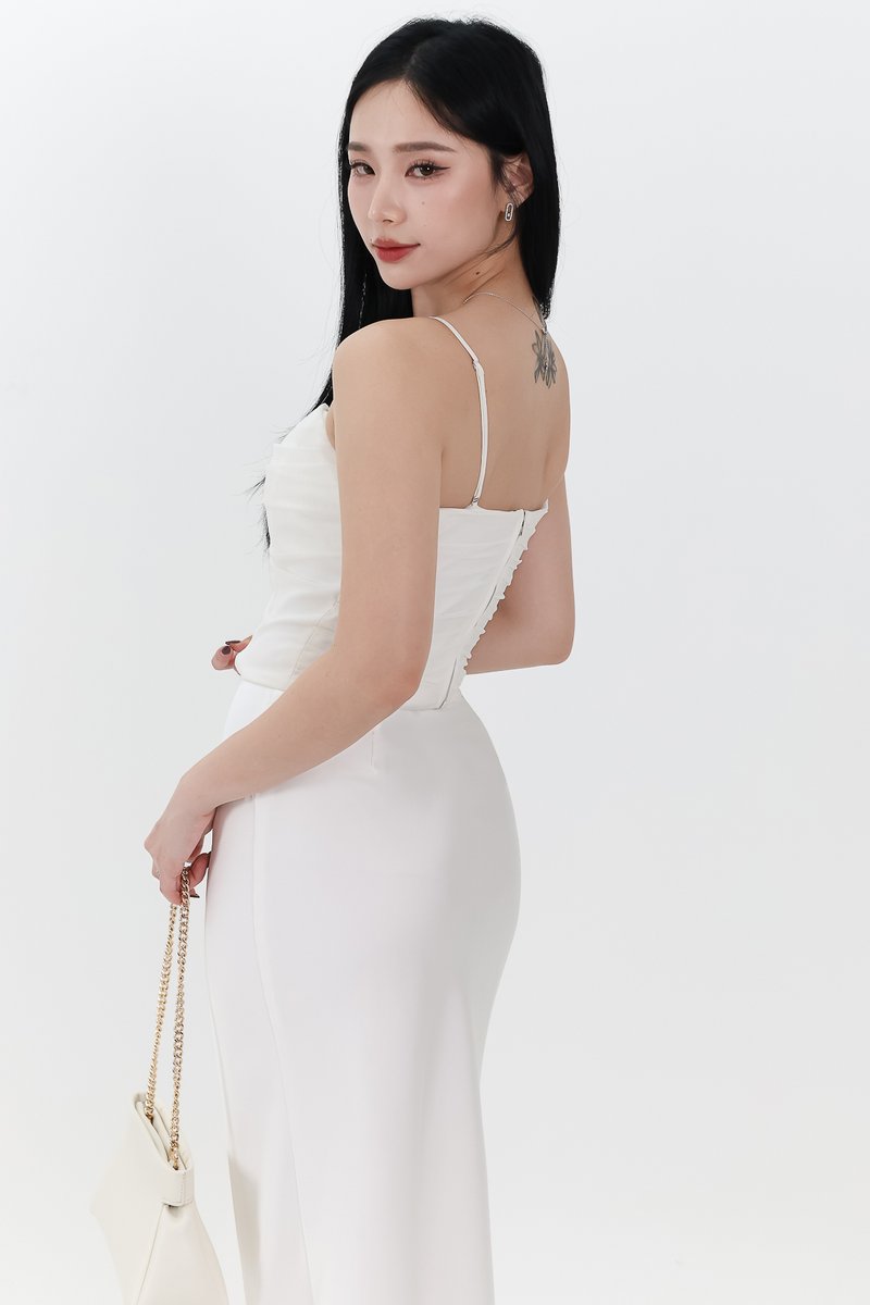 RESTOCKS | Chelsea Co-ord Mesh Top in White