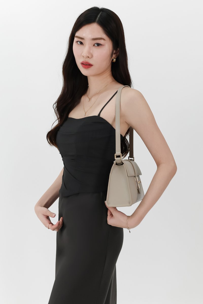 Chelsea Co-ord Mesh Top in Black