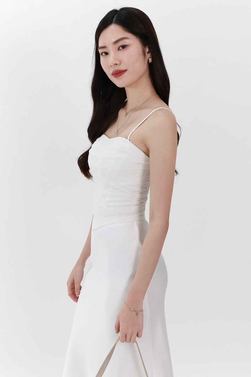 RESTOCKS | Chelsea Co-ord Mesh Top in White