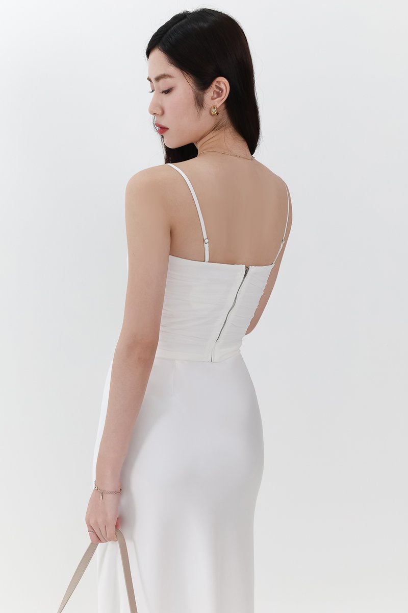 RESTOCKS | Chelsea Co-ord Mesh Top in White
