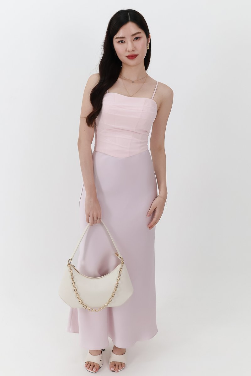 RESTOCKS | Chelsea Co-ord Mesh Top in Light Pink