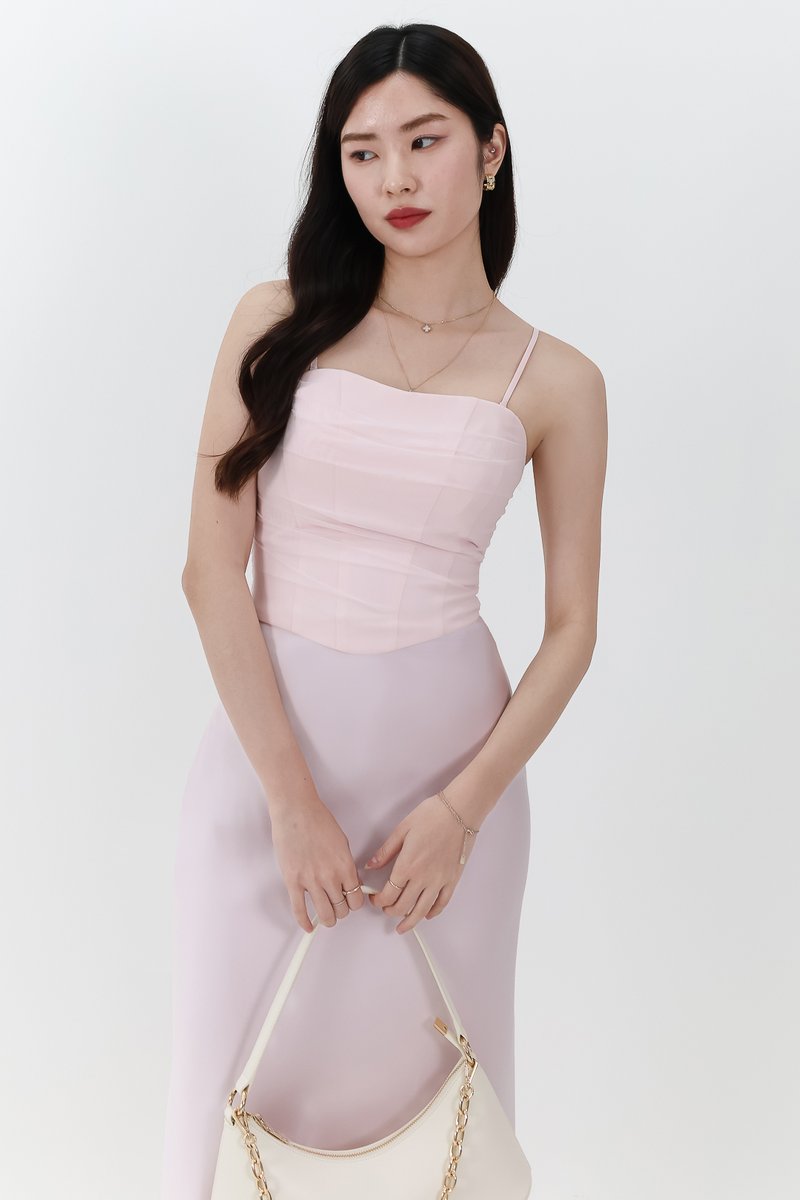 RESTOCKS | Chelsea Co-ord Mesh Top in Light Pink