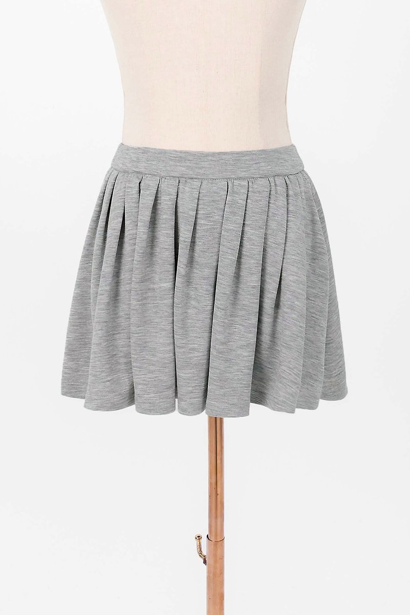 Carina Co-ord Pleated Skorts in Light Grey
