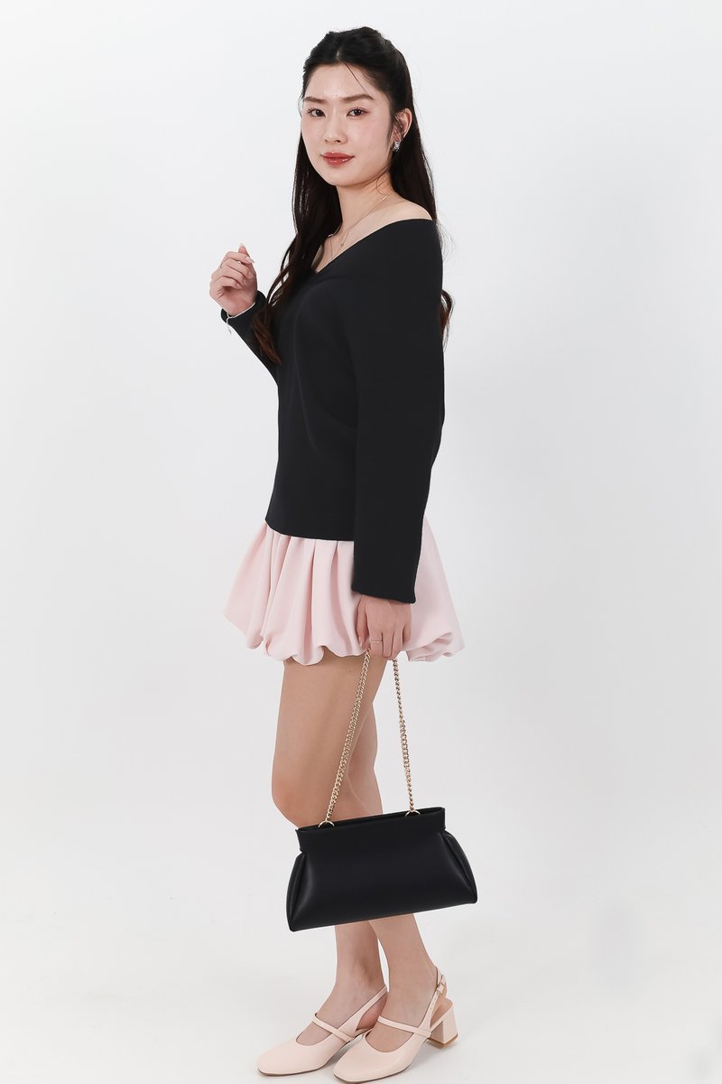 RESTOCKS | Clarie Co-ord Bubble Skorts V2 in Pastel Pink