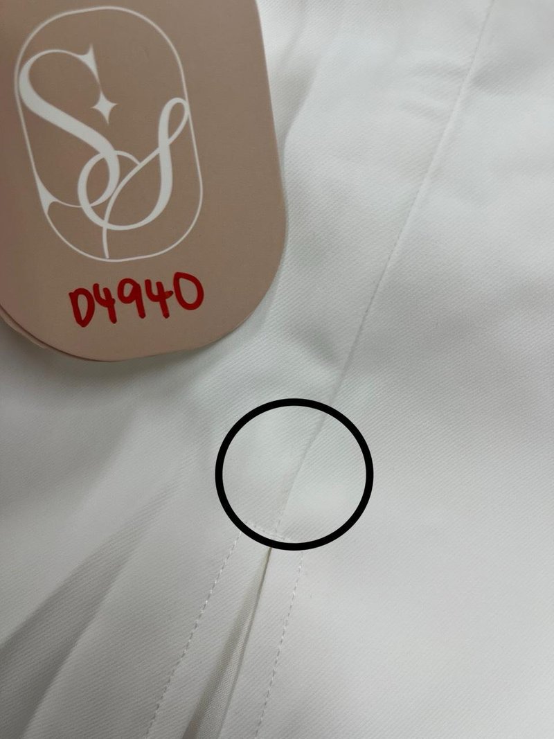 DEFECT | Prestine Pleat Midi Dress in White in L