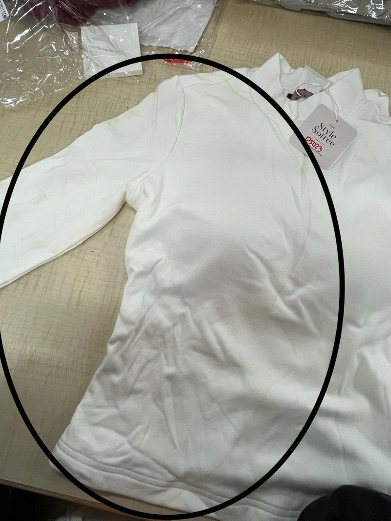 DEFECT | Hudson High Neck Top V3 in White in L