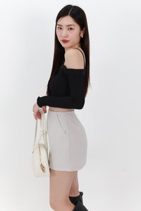 RESTOCKS | Lumi Layered Cardigan Top Set in Black RESTOCKS | Lumi Layered Cardigan Top Set in Black