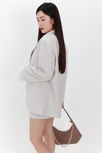 Cassandra Co-ord Blazer in Light Soft Grey Cassandra Co-ord Blazer in Light Soft Grey