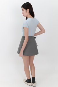 Marcelle Multi Way Shorts Skorts in Grey