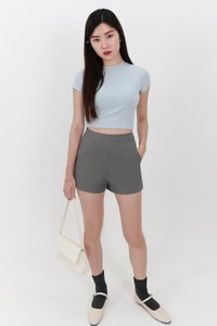 Marcelle Multi Way Shorts Skorts in Grey