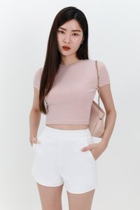 Marcelle Multi Way Shorts Skorts in White Marcelle Multi Way Shorts Skorts in White