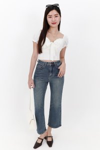 Solla Straight Cut Denim Jeans in Dark Wash ( Petite Length ) Solla Straight Cut Denim Jeans in Dark Wash ( Petite Length )