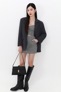 Oran Oversized Blazer in Dark Grey