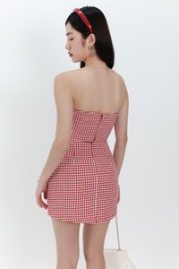 Henley Houndstooth Co-ord Skorts in Red