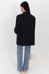 Oran Oversized Blazer in Dark Blue