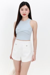 Tenra Twist Tank Top in Light Blue