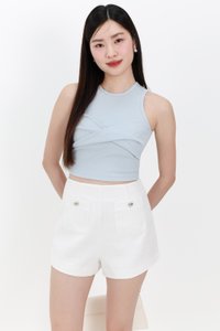 Tenra Twist Tank Top in Light Blue