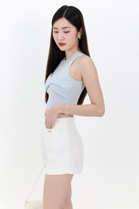 Tenra Twist Tank Top in Light Blue