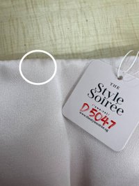 DEFECT | Paris Pearl Satin Romper Dress in Pastel Pink in S