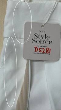 DEFECT | Fannie Flare Pleated Pants in White ( Regular Length ) in XL