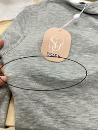 DEFECT | Carina Co-ord Sleeved Top in Light Grey in L