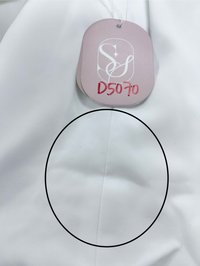 DEFECT | Cindi Co-ord Bubble Skorts V2 in Cream White in XL