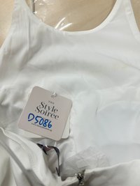 DEFECT | Cerrine Co-ord Halter Top in White in L