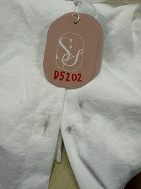 DEFECT | Tasha Textured Tie Shirt in White in M